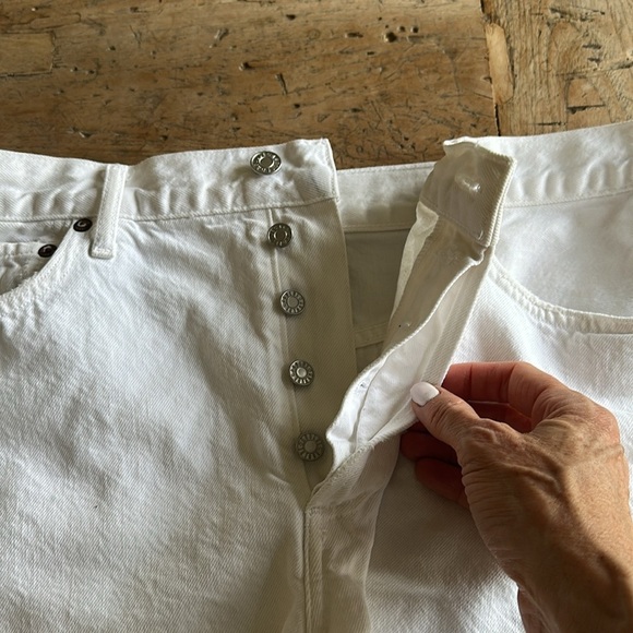 Agolde Parker Distressed Cutoff Shorts Repose 31 Festival Cowgirl - Picture 4 of 8